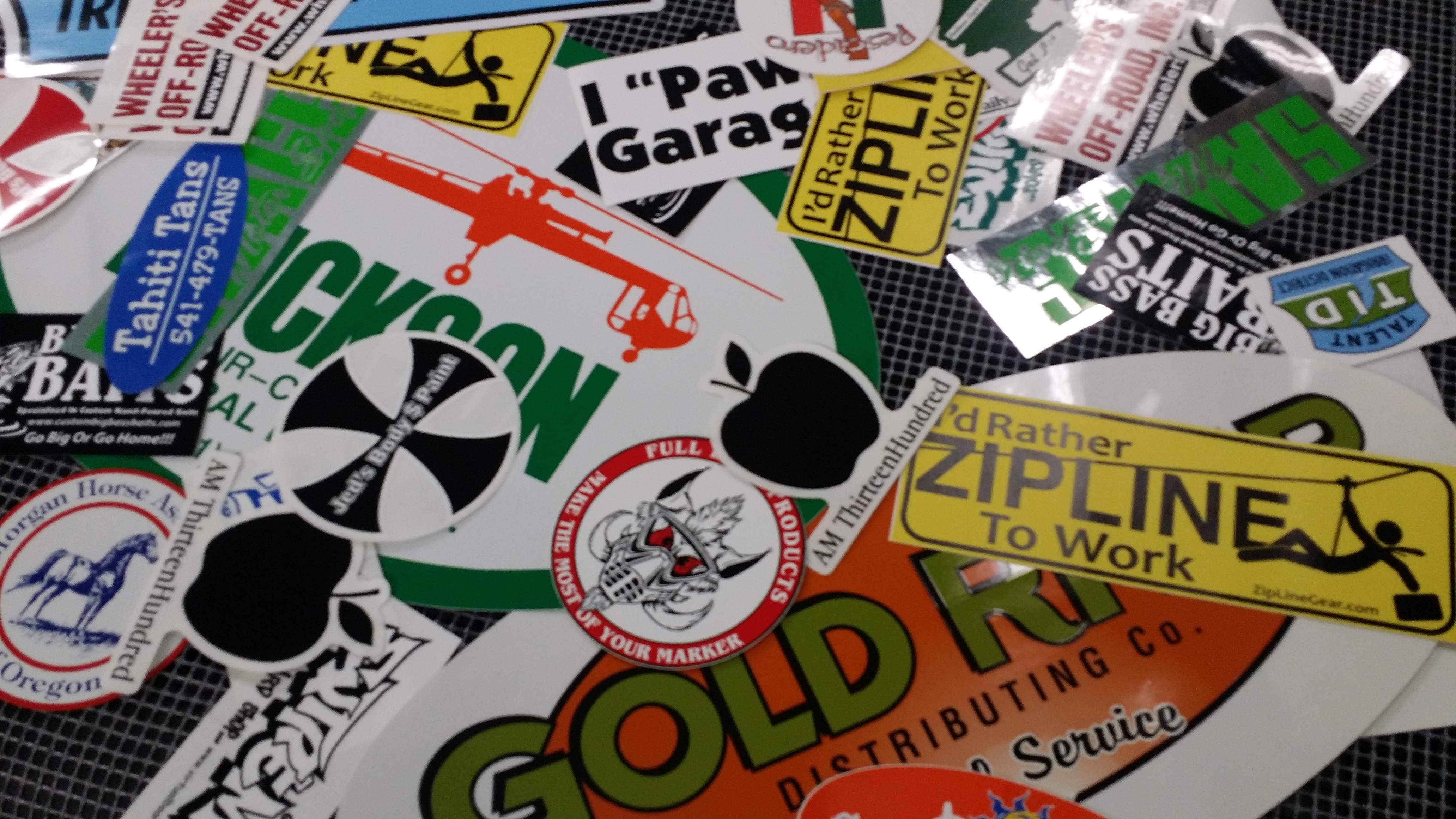 Medford & Grants Pass, OR screen printed stickers and decals